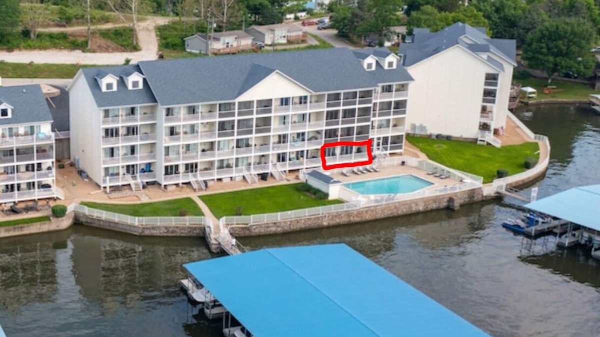 Sunrise Beach Condo | Poolside Lake of the Ozarks Condo
