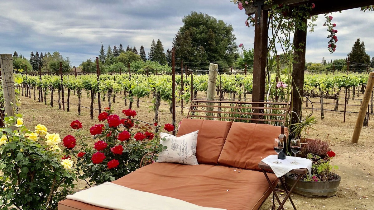 Morgan Hill House | Poolside Suite with a private rose garden and private entry