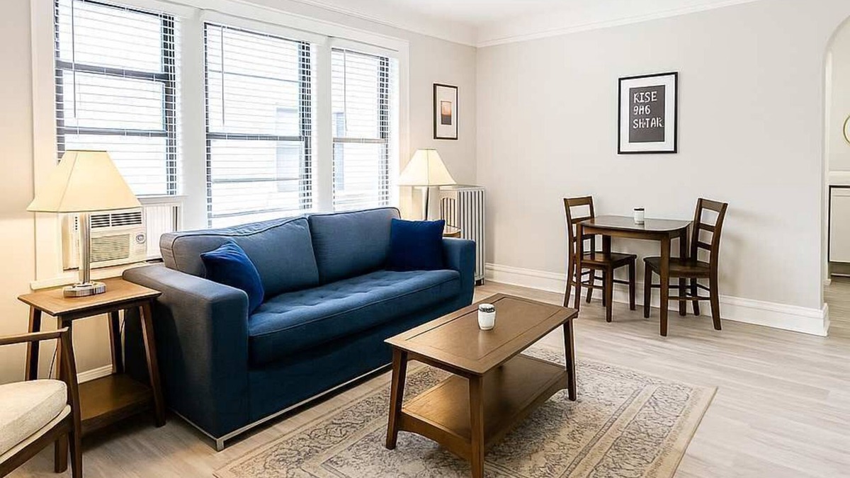 Chicago Apartment | Portage Park 1BR Retreat