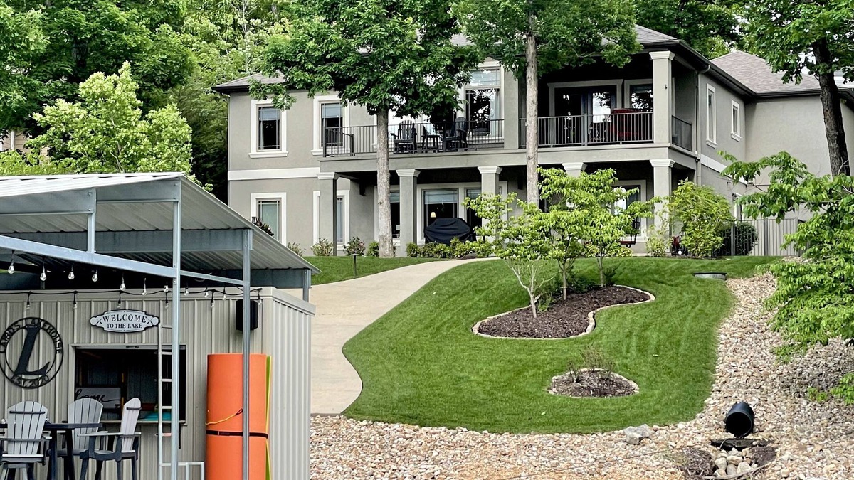 Osage Beach House | Porto Cima Lakefront Home in calm water cove perfect for Family Fun!