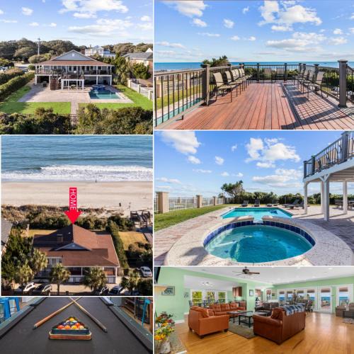 Golden Mile House | Posh Ocean Front: Huge Private Pool, Yard, Spa, Patio & Deck, BBQ, Game Room with 4 En-Suite Bathrooms