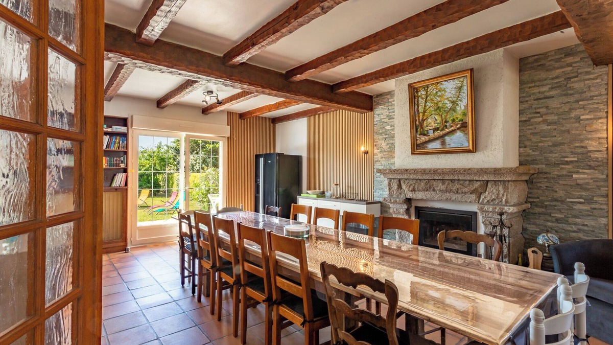 Etel House | Pradic : 15 pers Fireplace - Garden - Sea on foot