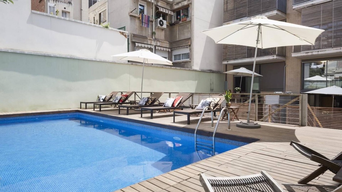 la Vila de Gracia Apartment | Preciosos Aptos. Barcelona,terraza Privada, Piscina Comunitaria. 5/6 Pers. Apto