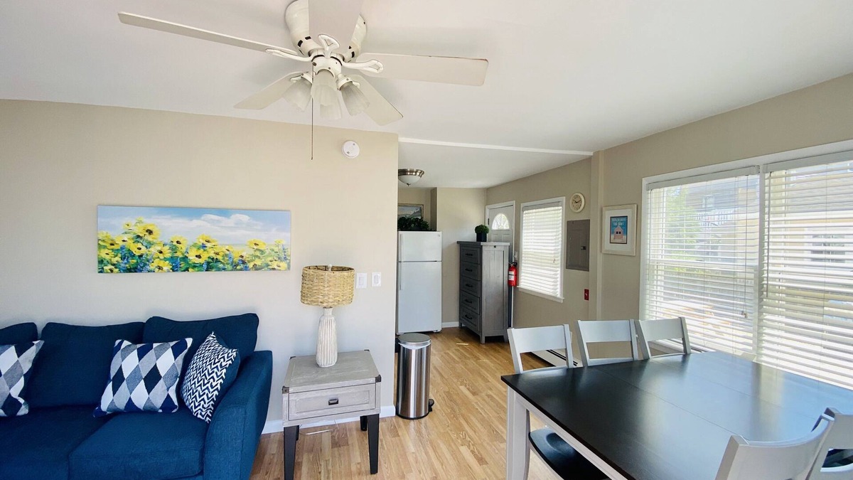 Ortley Beach House | PREMIER HOST-2BR SEASIDE PARK SUITE571, One Short Block to Beach, Kit, Liv Room