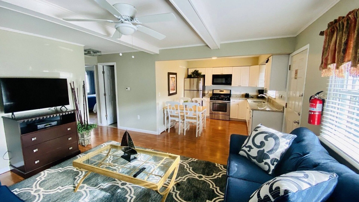 Ortley Beach Condo | PREMIER HOST- 2BR SEASIDE PARK SUITE#5, One Short Block to Beach, Kit,Liv Room n