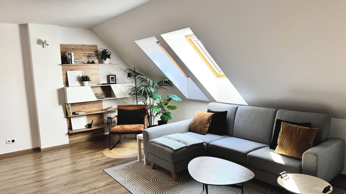 Nove Mesto Apartment | Premium Maisonette w/A/C, Private Parking & Green Terrace – Bratislava