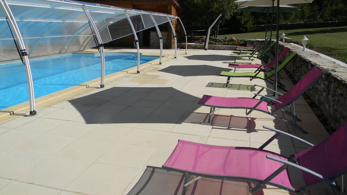 Promilhanes Cottage | Pretty wooden houses, large swimming pool, guaranteed relaxation