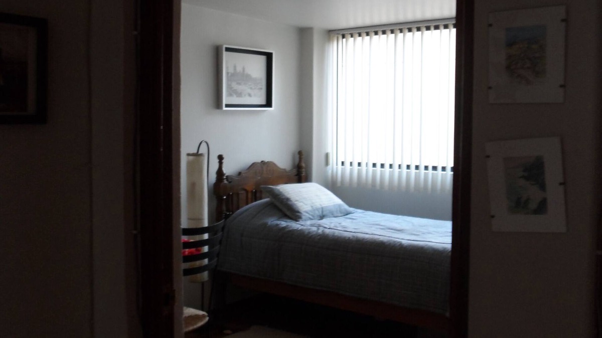 Los Alpes Bed & Breakfast | Private and furnished bedroom with private bathroom in a spacious apartment near Coyoacan.