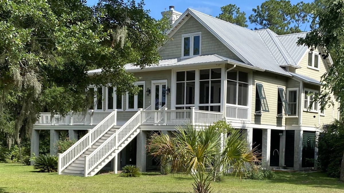 Saint Helena Island House | Private Deep Water 6.5 acre Estate With Dock Sleeps 10