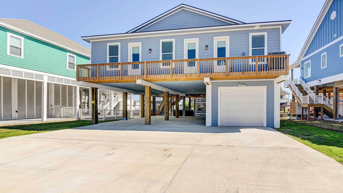 Terramar Beach House | Private Dock & Patio: Waterfront Galveston Retreat