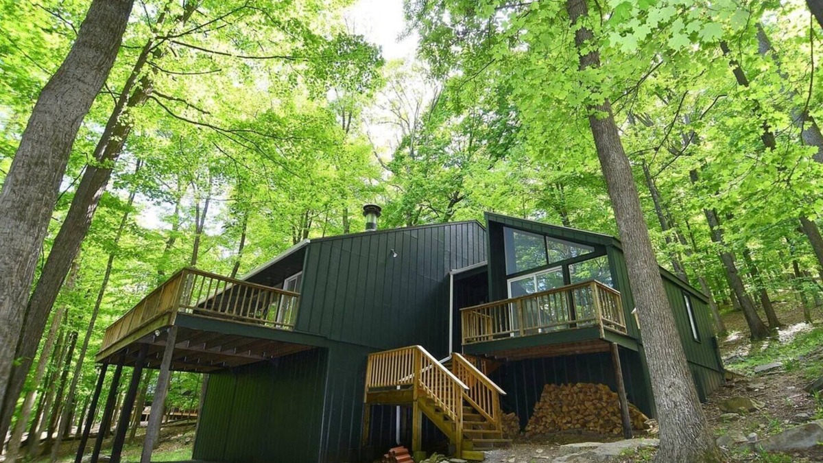 Berkeley Springs Cabin | Private hot tub, wooded, EV charger, pet-friendly