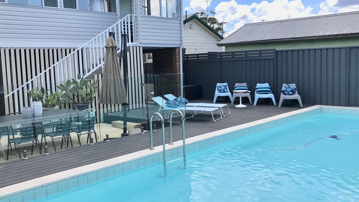 Ettalong Beach House | Private in ground pool with 3 bedroom house .