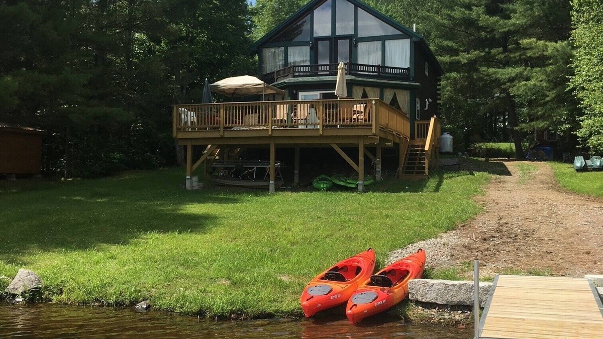 Lincoln House | Private Lakefront Cabin With Dock, Loons & Sunset Views