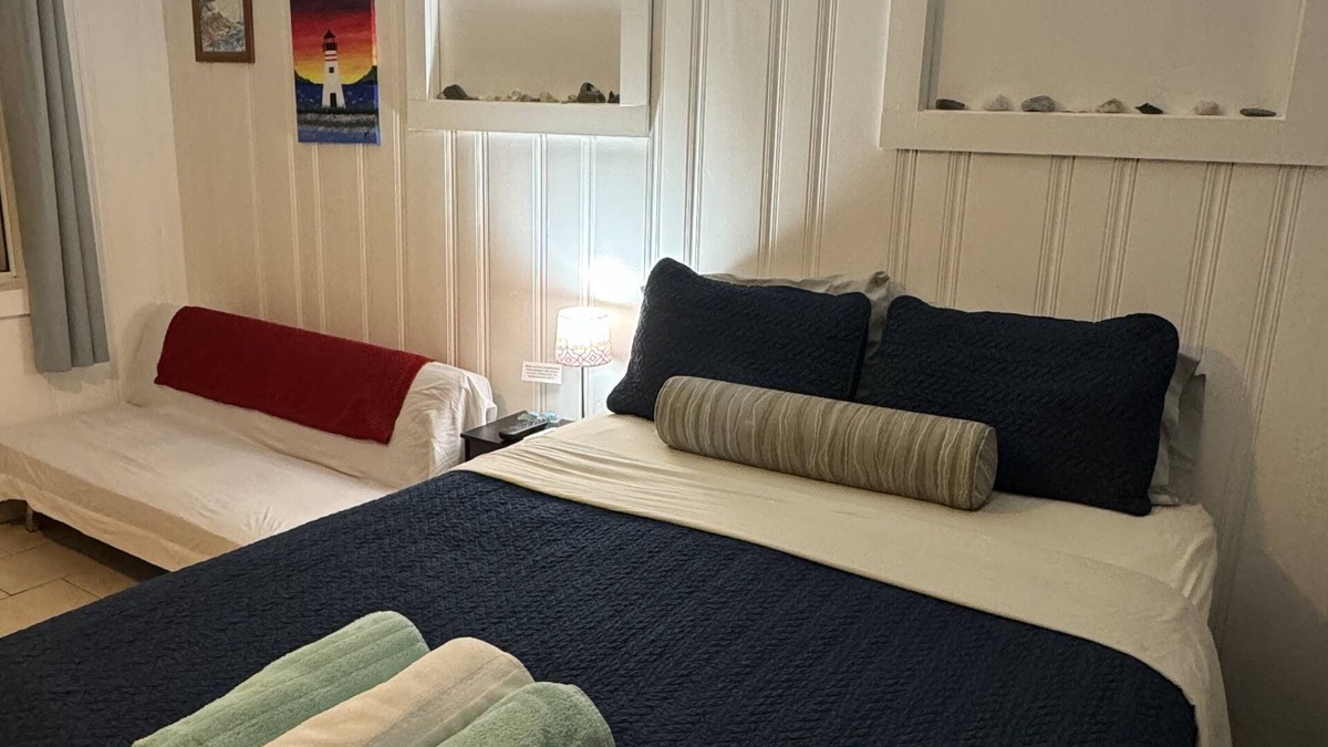 Hampton Apartment | Private Motel Room at North Beach! Walk across the street to the beach!