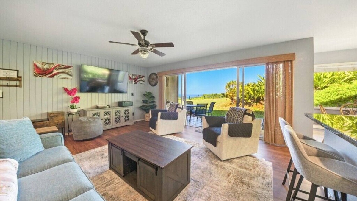 Princeville Apartment | Private Oceanfront Ohana Retreat Near Hanalei!