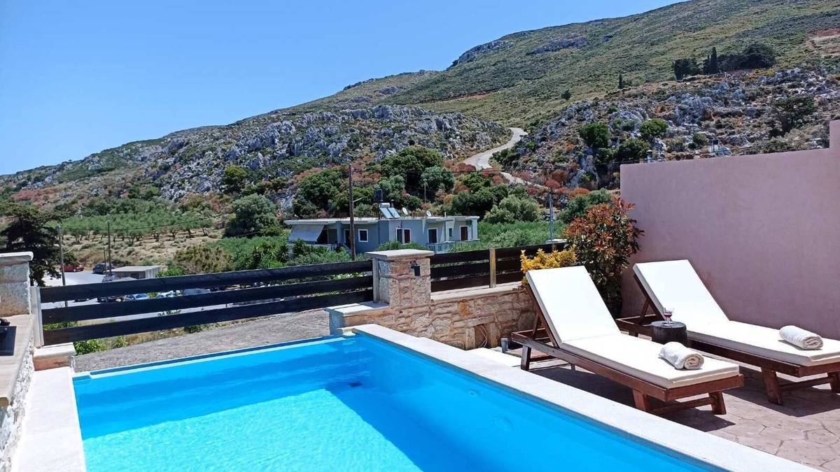 Platanos Villa | Private pool-5min to Falasarna Beach- Stone Villa