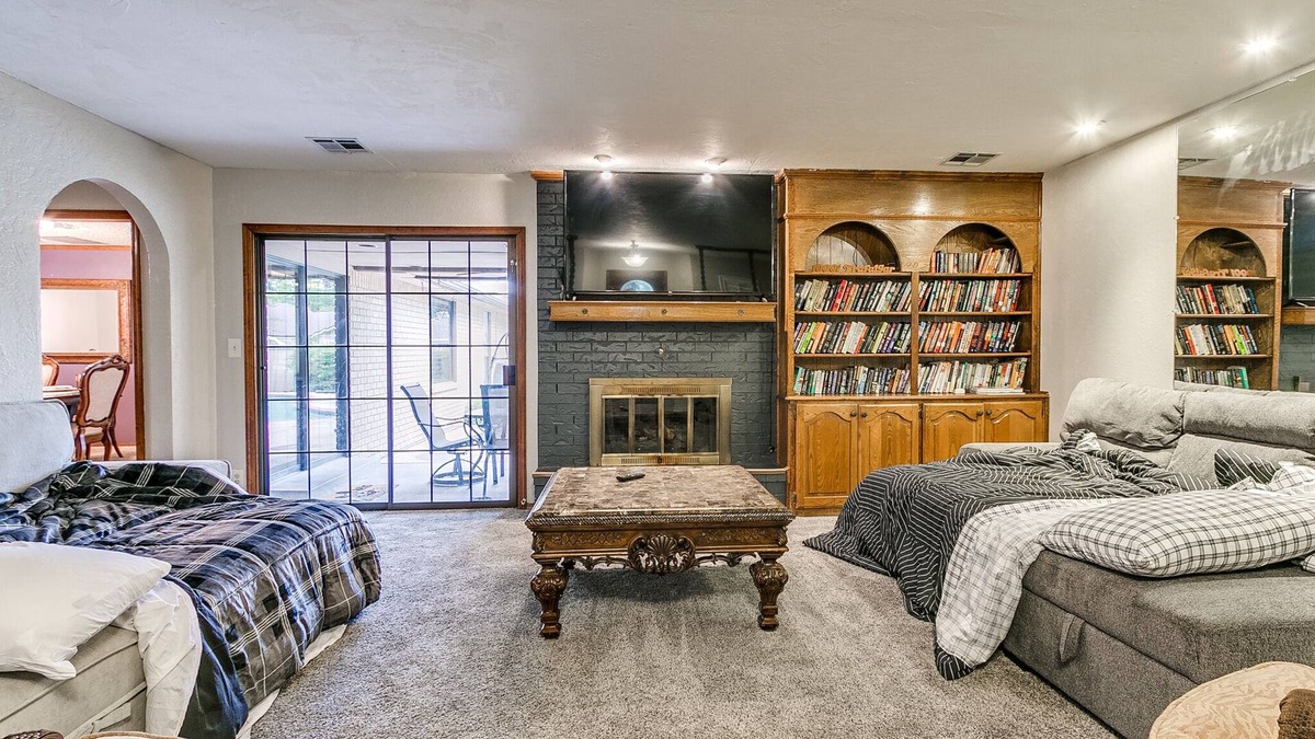 South Oklahoma City House | Private Pool! Family-sized home with game room