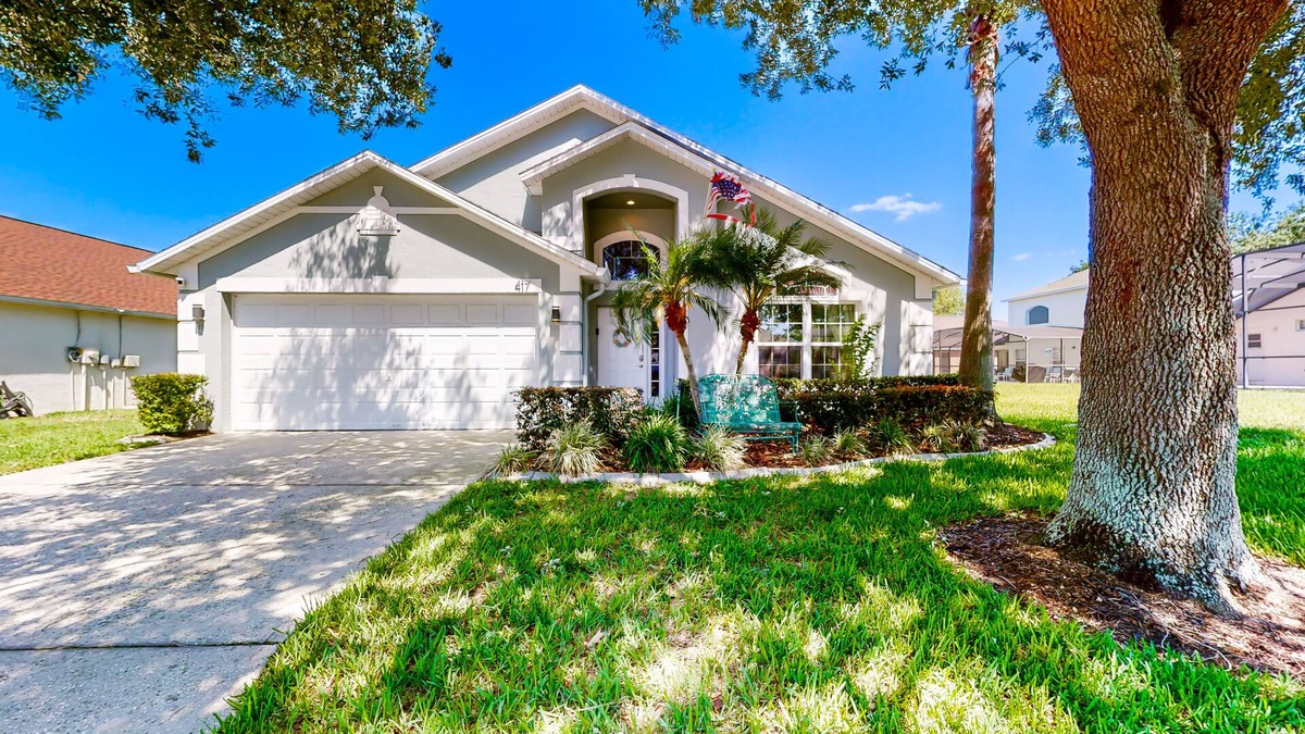 Westridge House | Private pool home with spa, screened patio, central AC, & washer/dryer