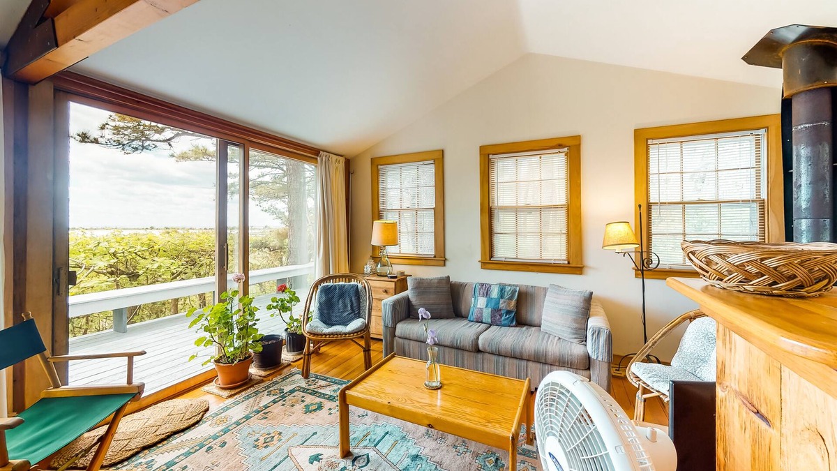 Tisbury House | Private & quaint cabin-style home with wraparound porch - small dogs OK