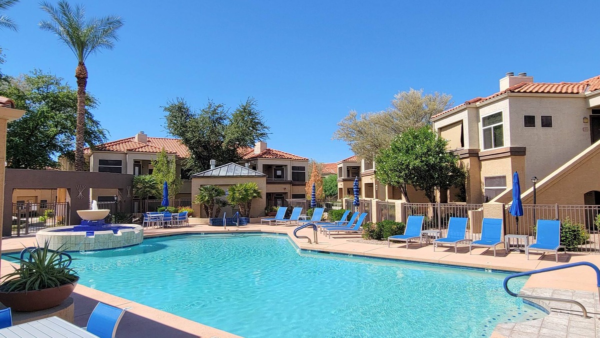 Montana Vistas Condo | Private/Quiet Condo in Upscale Scottsdale: pool, spa, sauna + outdoor kitchen!