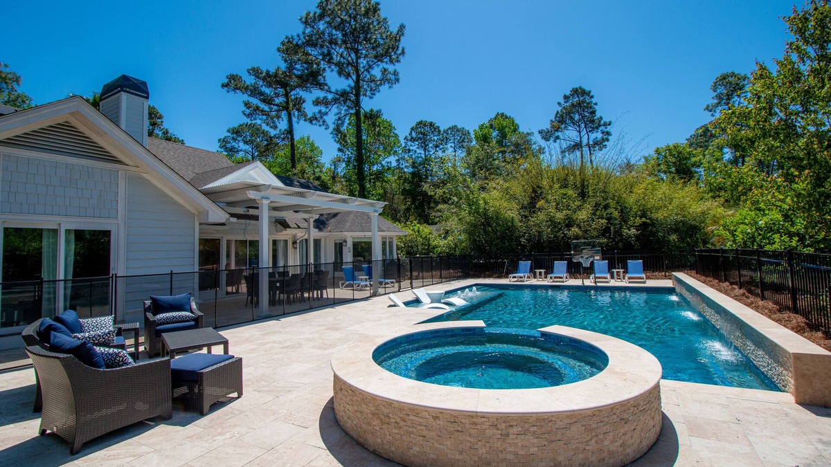 Palmetto Dunes House | Private Resort Style Pool/Spa, Completely Renovated 5BR/5BA in Gated Community