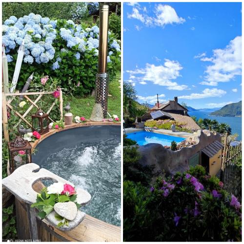 Maccagno House | Private Romantic Wellness Lake View Retreat- Whirlpool Hammam Spa e Piscina panoramica