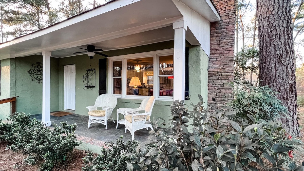 Evans House | Private Rustic 3BR Quaint Cottage on Pond in woods - Close to Evans Town Center
