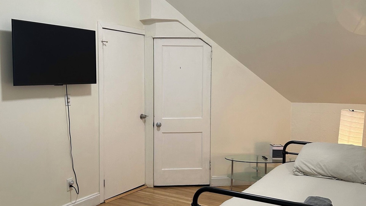 West Roxbury Apartment | Private space on the third floor with full size bed, twin bed and private bath