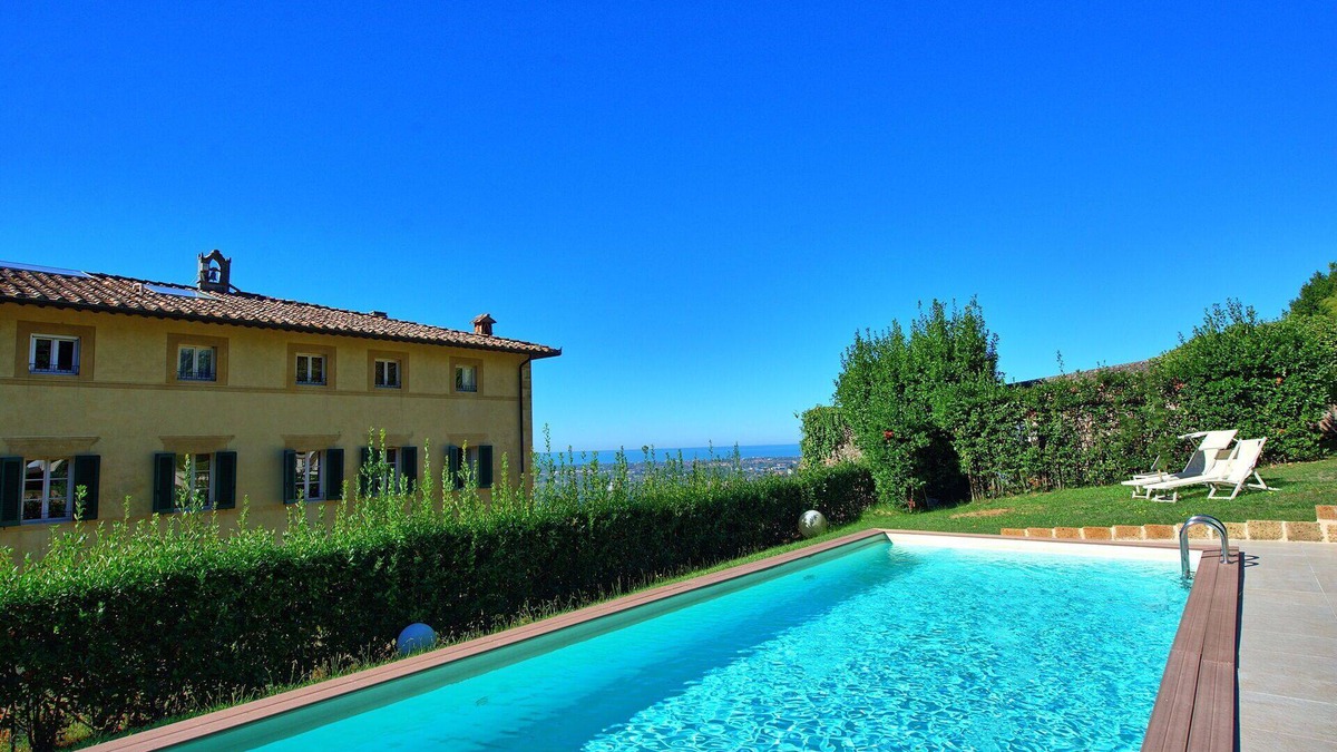 Camaiore Villa | Private Villa with private pool, WIFI, A/C, hot tub, TV, patio, panoramic view, close to Viareggio