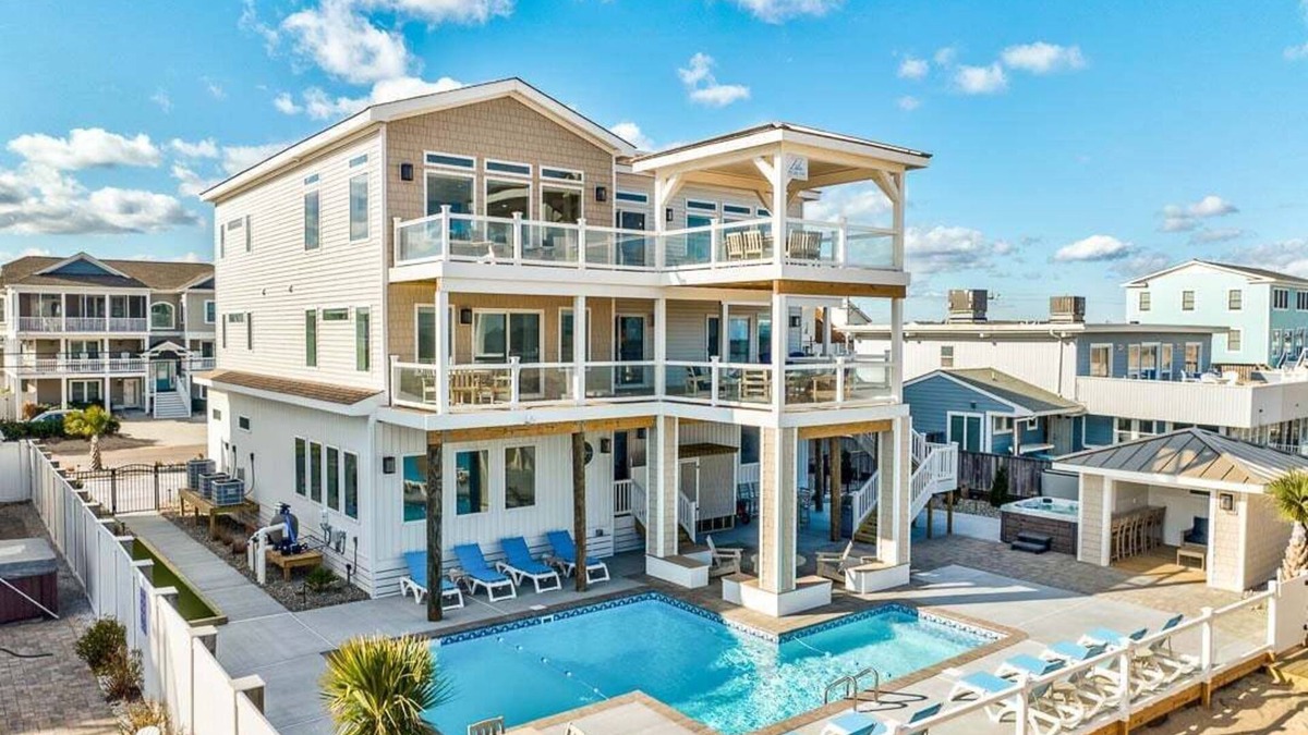 Sandbridge House | Pura Vida | Oceanfront | Private Pool, Hot Tub, and Dog Friendly