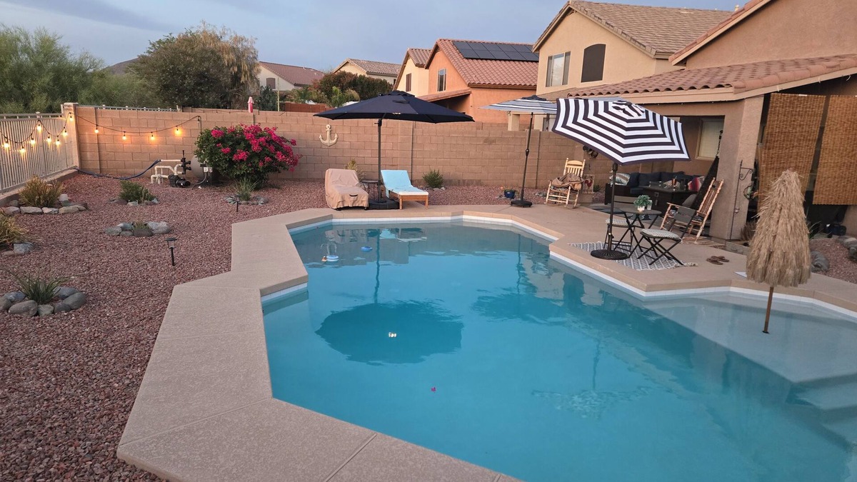 A-M Ranch House | Quiet 4-bedroom house in charming Cave Creek with AC, WiFi, and Diving Pool