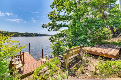 Lake George House | Quiet Cabin on Glen Lake with Boat Dock and Deck!