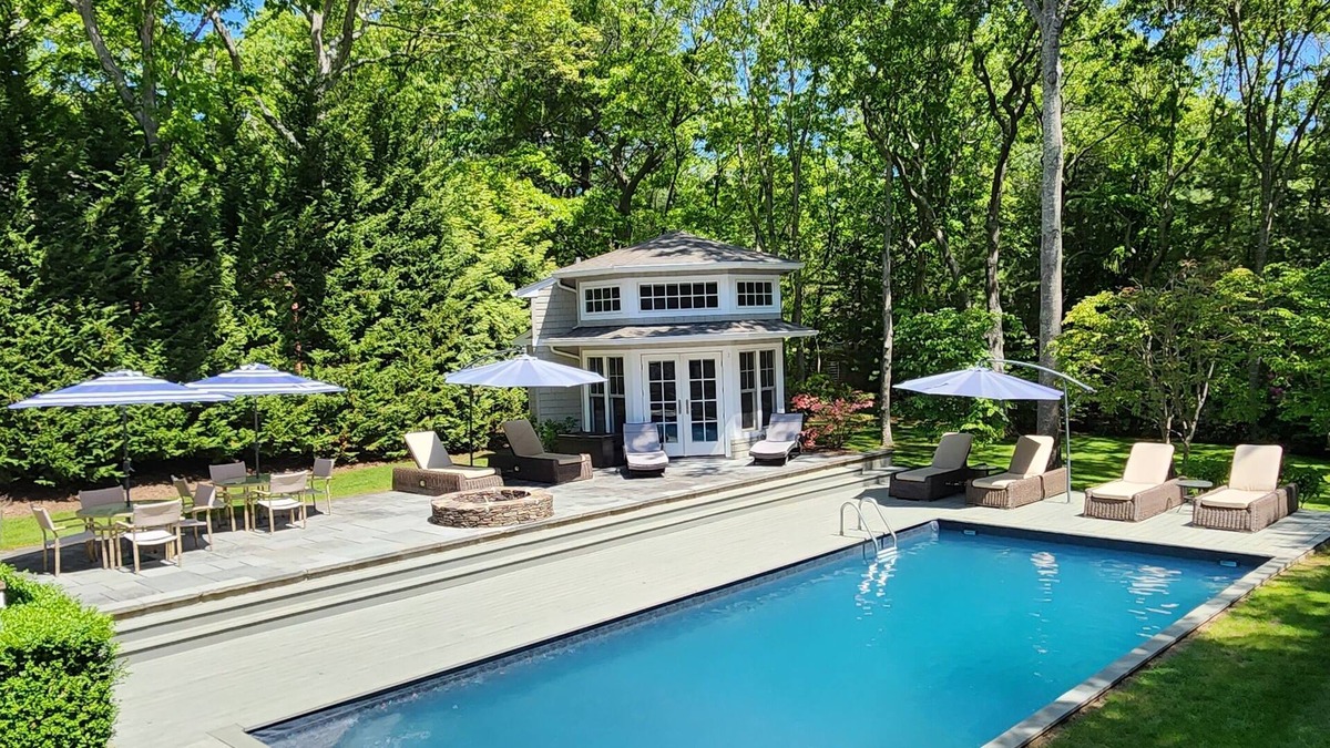 East Hampton House | Quiet Family Friendly Hideaway With Pool And Poolhouse