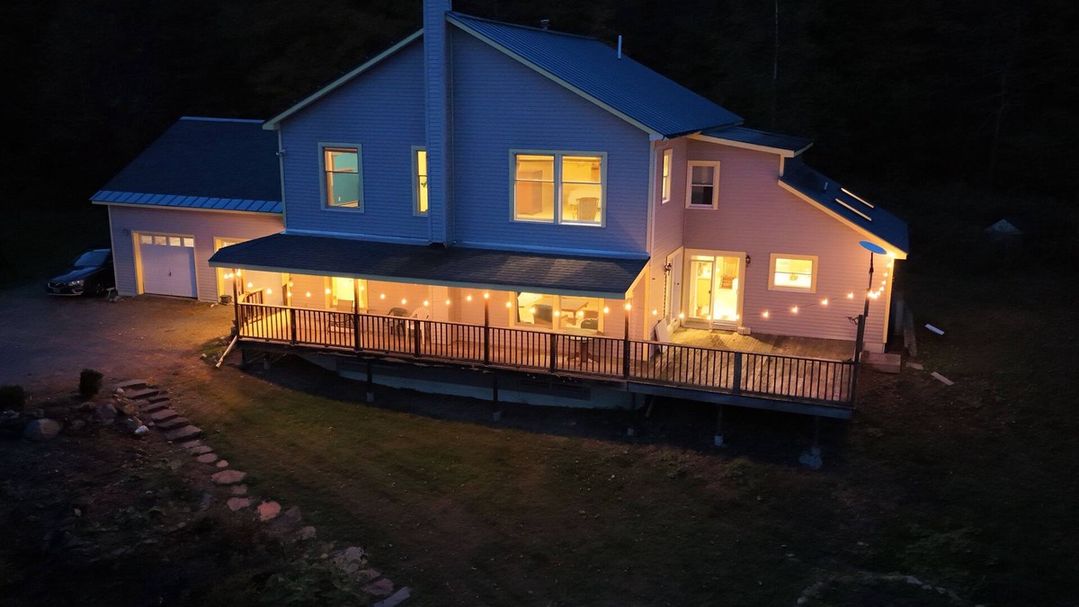 Castleton House | Quiet Large Country Home in The Woods Near SKI AREAS With Pond, Stream, Hiking