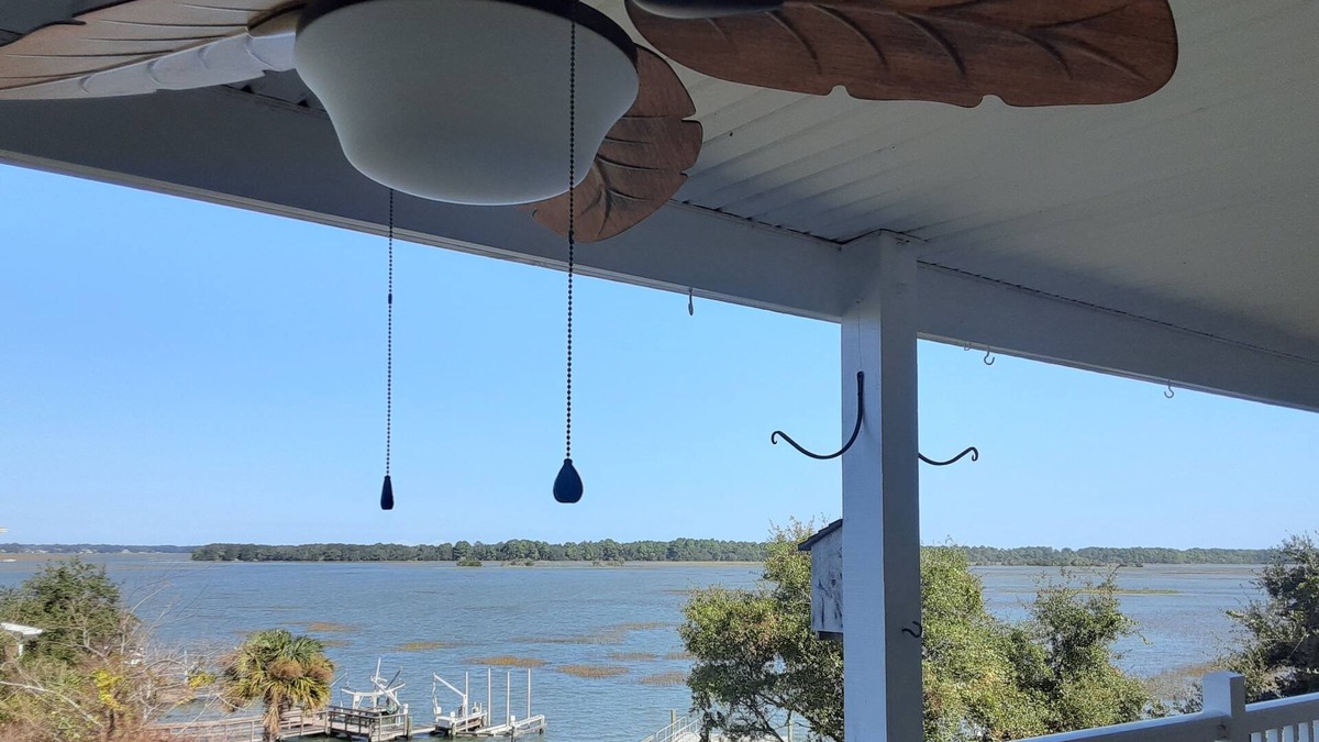Folly Beach Condo | Quiet Nature & Sunset Water Views. nHave a Folly Great Time!