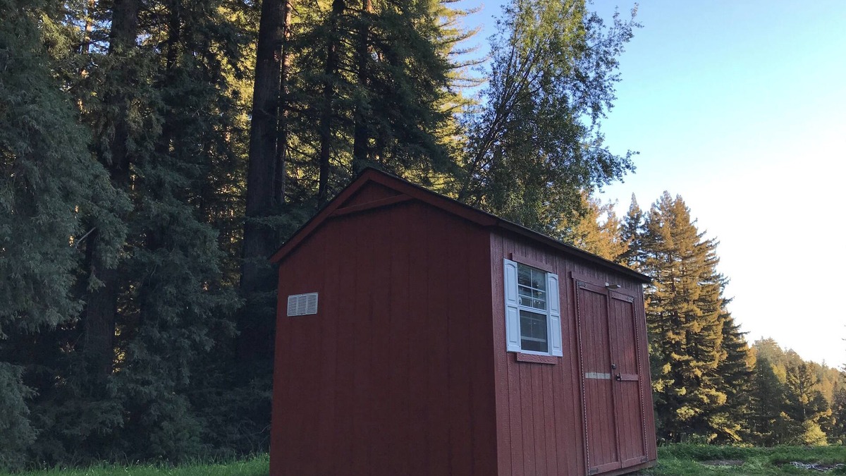 Los Gatos Cabin | Quiet Small Rustic Camping Cabin, Large Lot, Redwoods in 45acre Mountain Retreat
