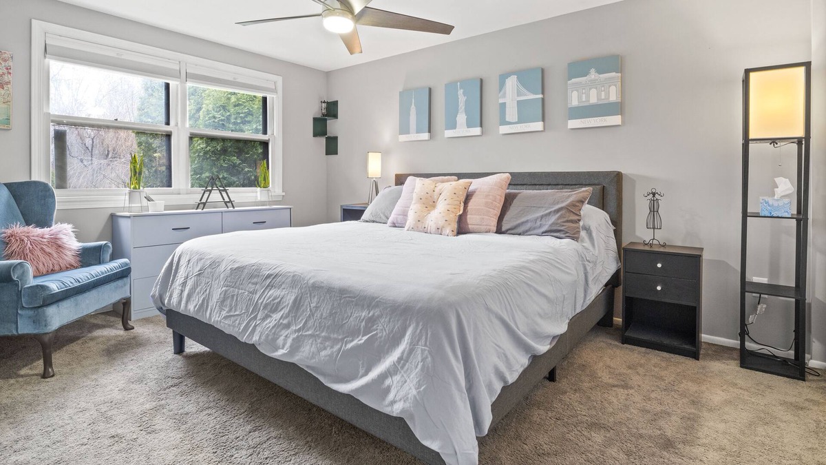 Fairport House | Quiet, stylish, & family-friendly 3 BR in Fairport