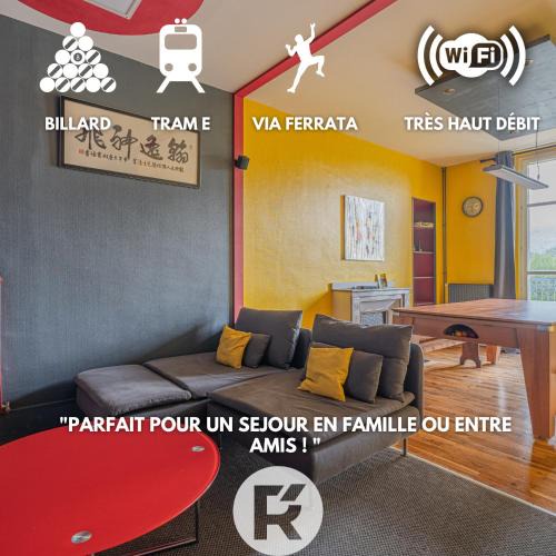 Grenoble City Centre Apartment | R'Apparts T3 Espace Détente