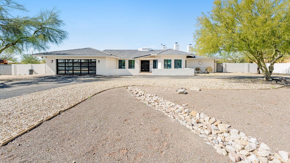 Desert Hills House | Radiant desert stay with a pool, grill, and gourmet kitchen - mountain views