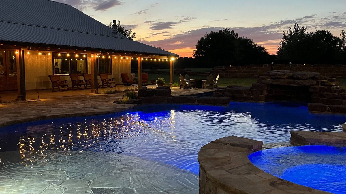 Burnet Cabin | Ranch Resort with party lodge, lazy river and guest suites in the hill country.