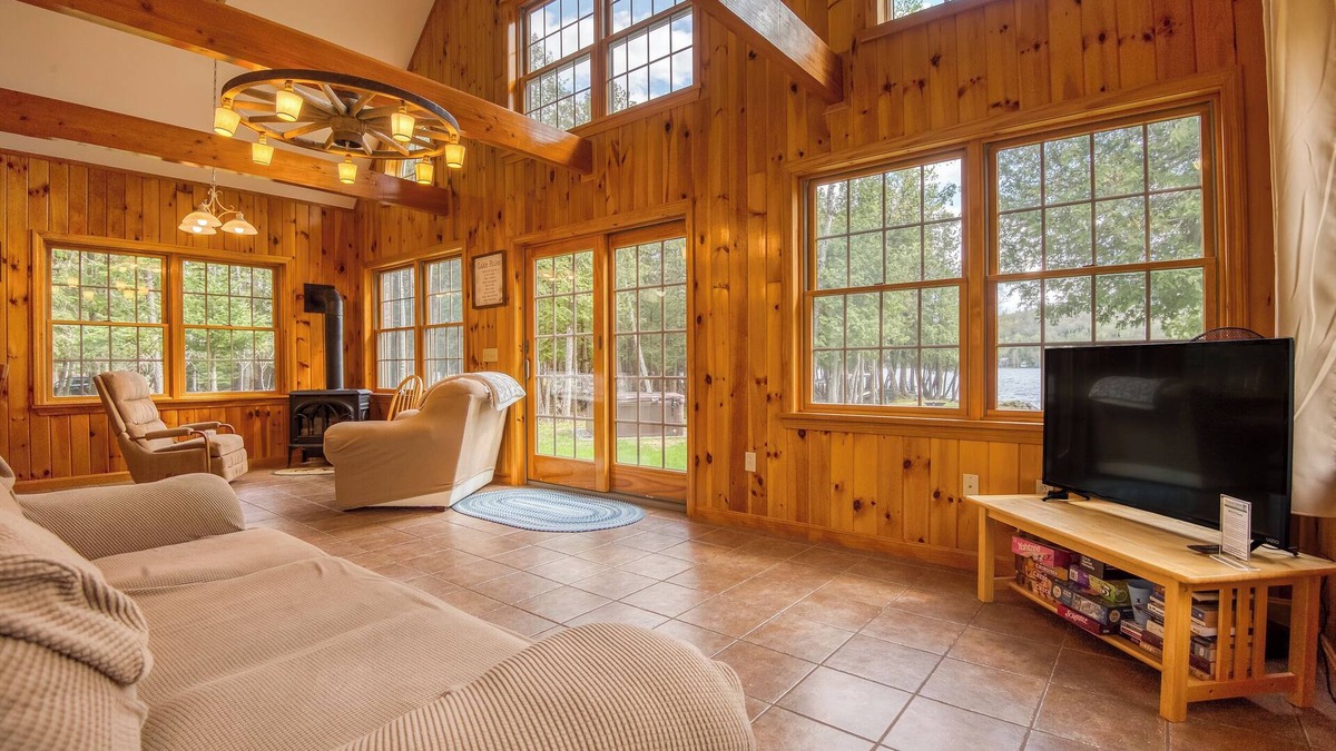 Oquossoc House | Rangeley Lake House in Oquossoc Cove, with hot tub