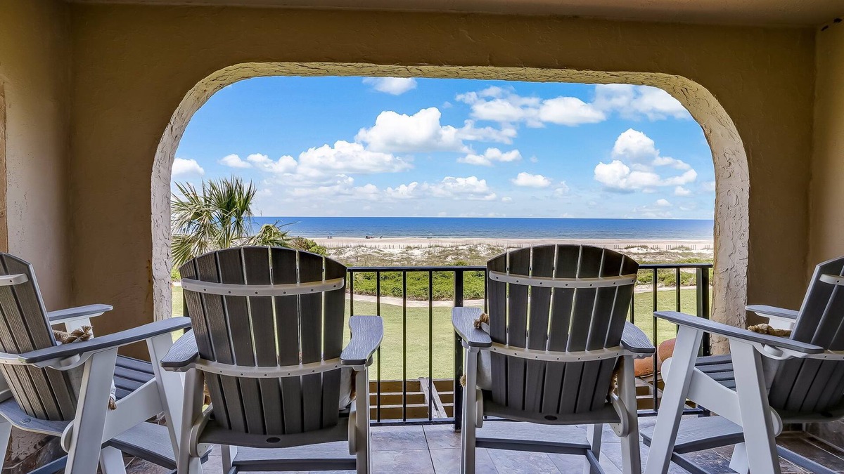 Fernandina Beach Condo | RARE Direct Oceanfront Condo with TWO private balconies within OMNI resort