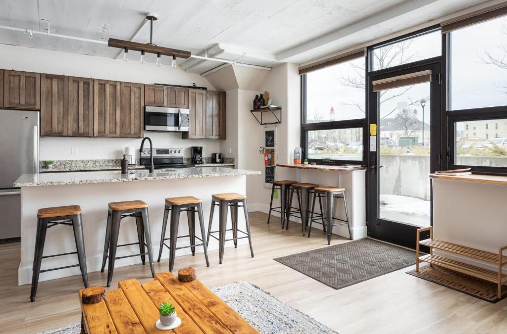 Traverse City House | Red Drive at the Elegant Grand Traverse Commons