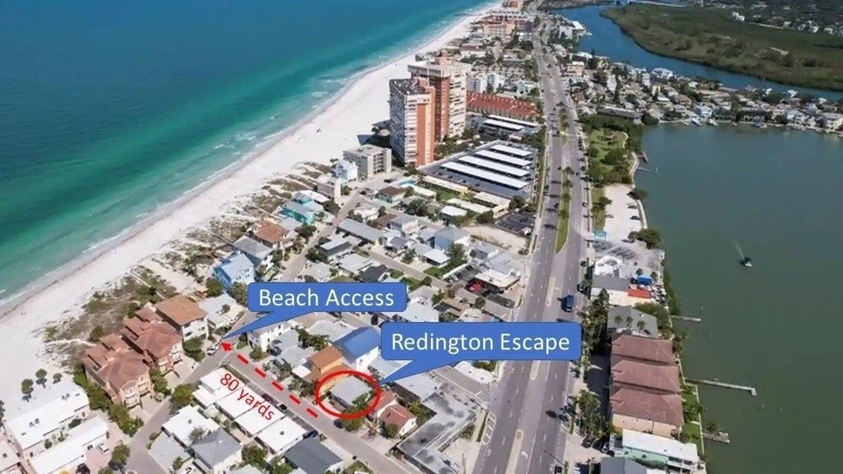 Redington Shores Cottage | Redington Escape Unit A - Just Steps from the Beach!