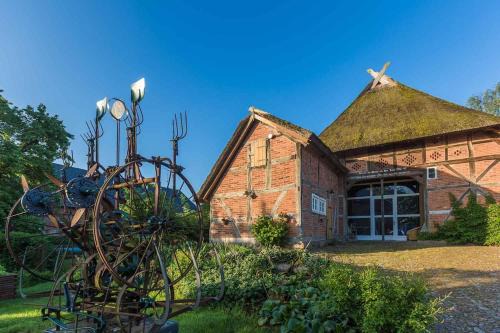 Unbesandten Apartment | Reetdachhaus mit Elbblick