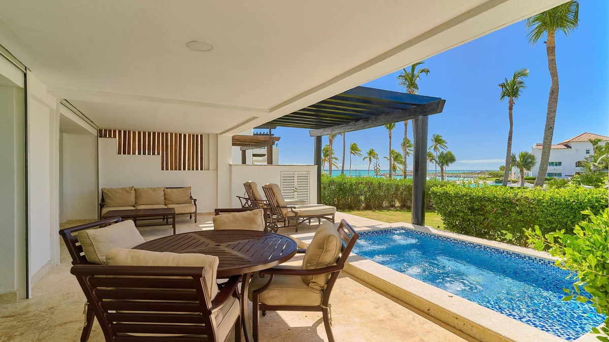 Cap Cana Marina Apartment | Relax Beach condo w/private pool and beach!