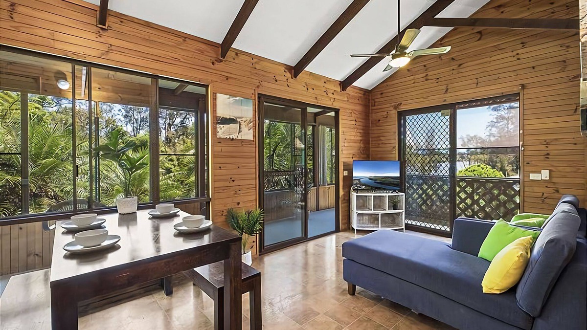 Mylestom Cabin | Relax in comfort and get back to nature in 1 of 4 waterside Cabins