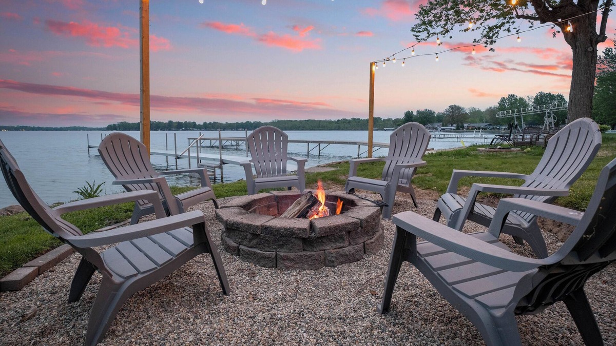 Lake Odessa House | Relaxing Lakefront Cottage-Kayaks, Hot Tub, Firepit & Dock