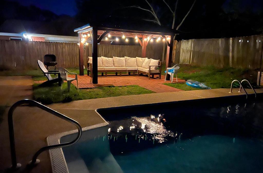 Gunter Afs House | Relaxing Oasis with Pool Gazebo in Family-Friendly Neighborhood