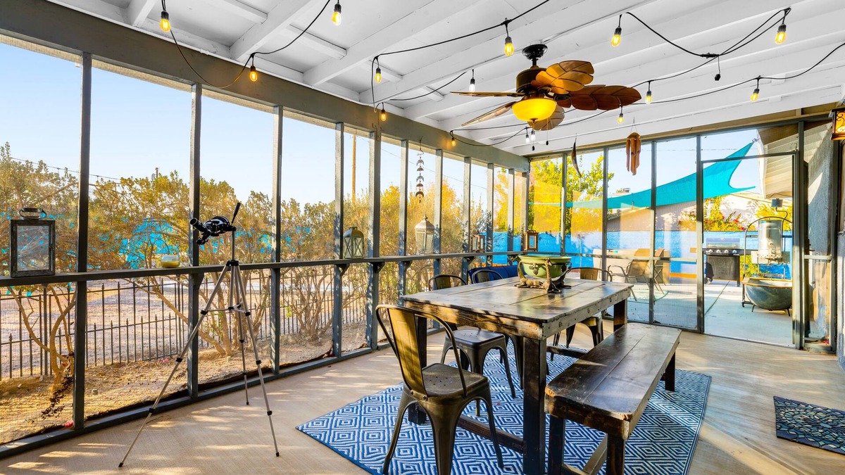 Twentynine Palms House | Remodeled dog friendly ranch with hot tub, fire pit, mountain views, WiFi, & AC
